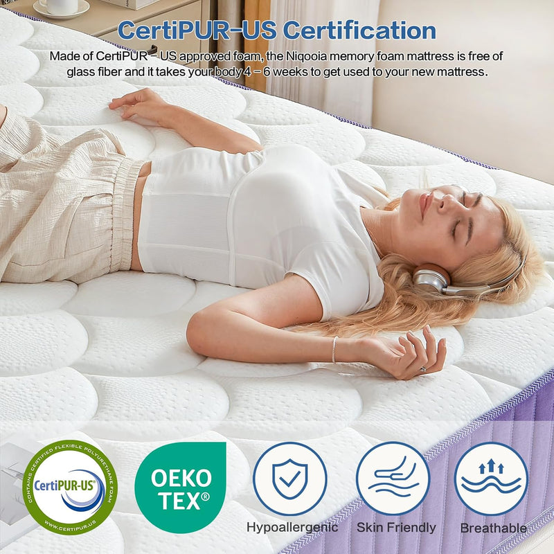 Mattress with Memory Foam 7 Zone