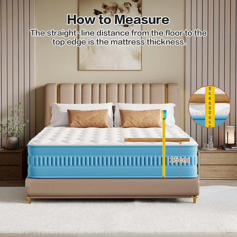 Mattress with Memory Foam 7 Zone