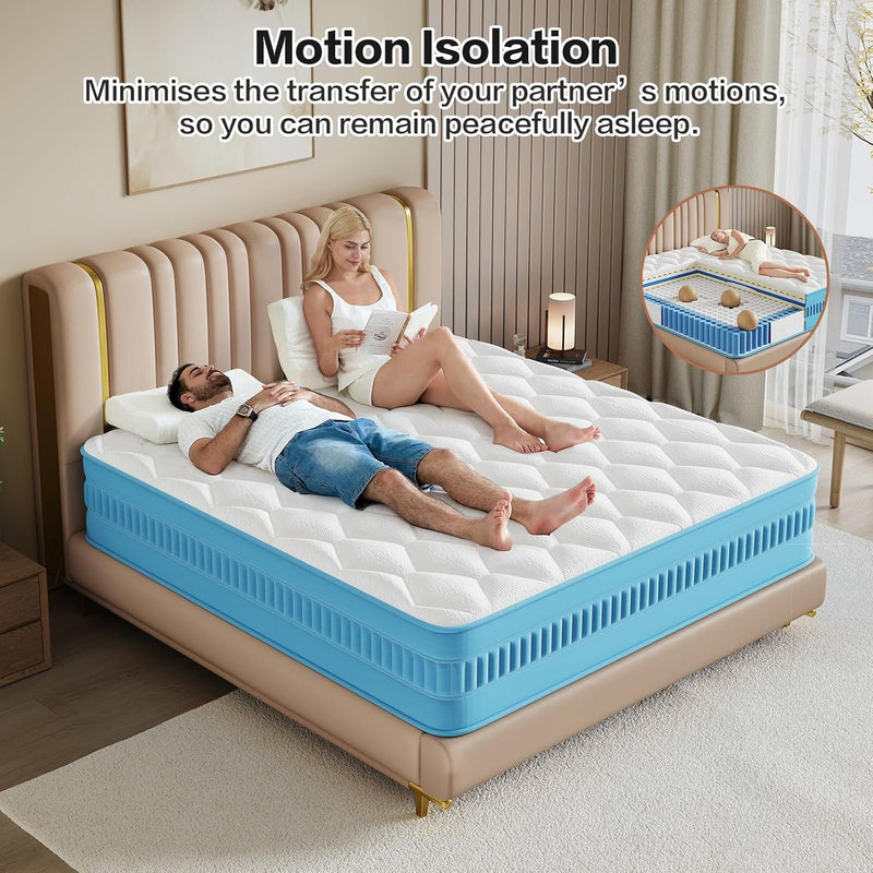 Mattress with Memory Foam 7 Zone