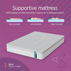 Mattress Comfort Foam Coil Spring Hybrid Comfy Affordable