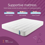 Mattress Comfort Foam Coil Spring Hybrid Comfy Affordable