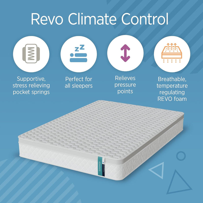Mattress Comfort Foam Coil Spring Hybrid Comfy Affordable