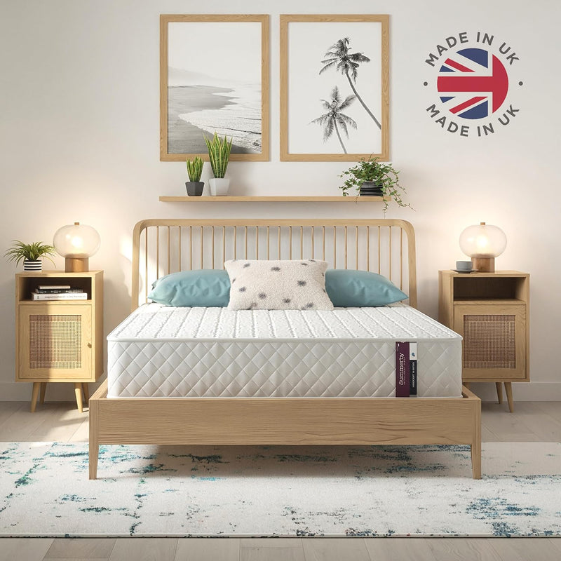 Mattress Comfort Foam Coil Spring Hybrid Comfy Affordable