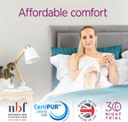 Mattress Comfort Foam Coil Spring Hybrid Comfy Affordable