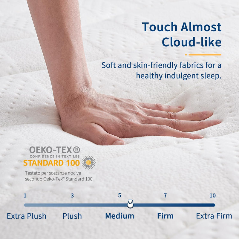 Mattress Cool Memory Foam Hybrid Mattress. Comfort Pocket