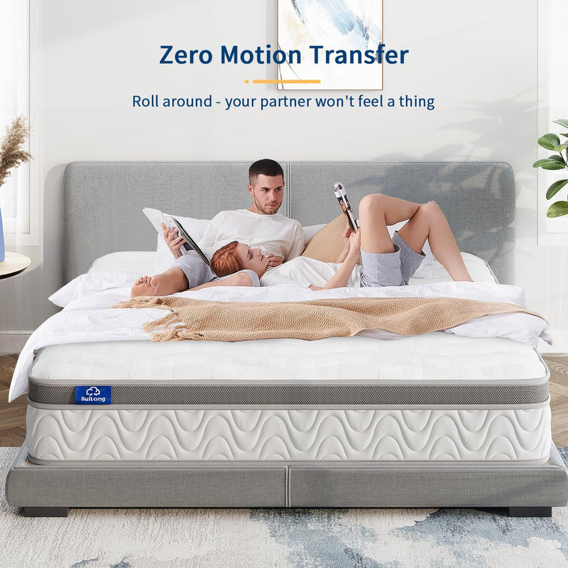 Mattress Cool Memory Foam Hybrid Mattress. Comfort Pocket