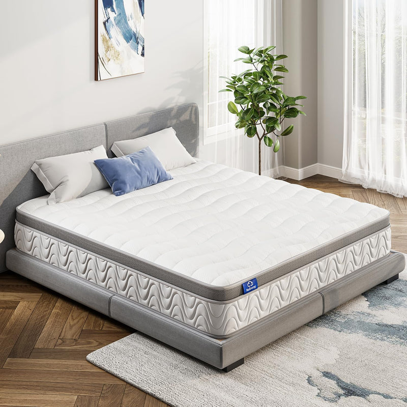 Mattress Cool Memory Foam Hybrid Mattress. Comfort Pocket