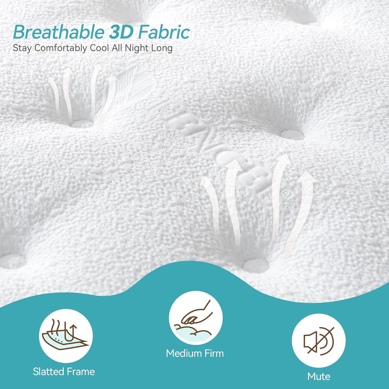 Mattress Extra Thick Gel Memory Foam