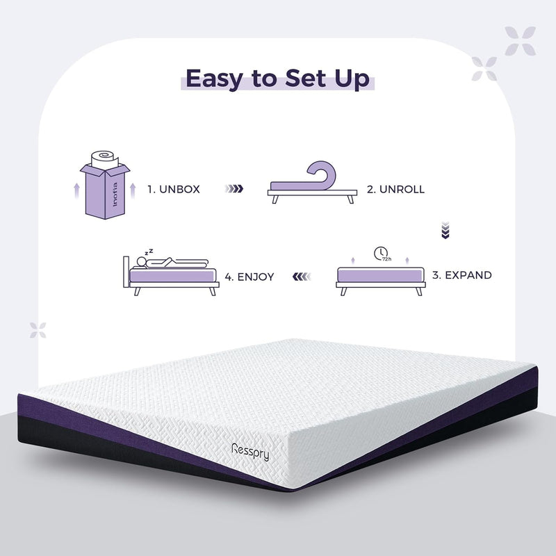 Mattress Gel Memory Foam with Breathable Cover