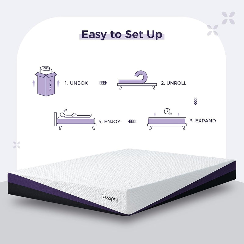 Mattress Gel Memory Foam with Breathable Cover