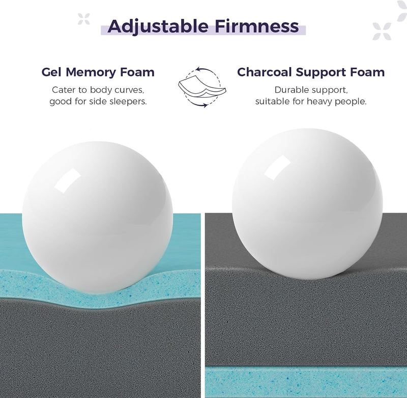Mattress Gel Memory Foam with Breathable Cover
