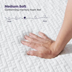 Mattress Gel Memory Foam with Breathable Cover