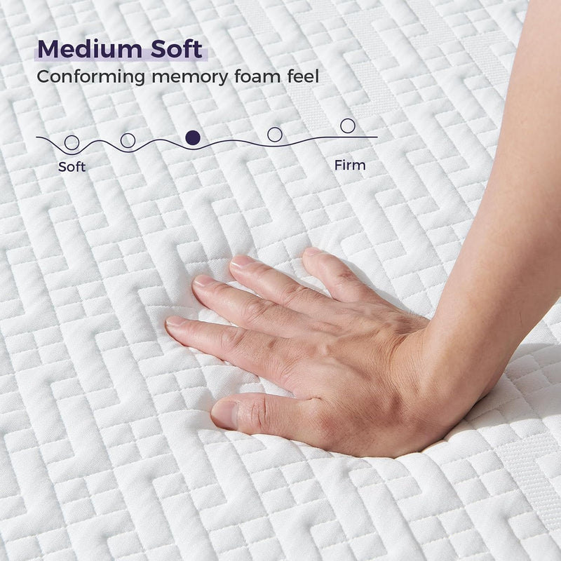 Mattress Gel Memory Foam with Breathable Cover