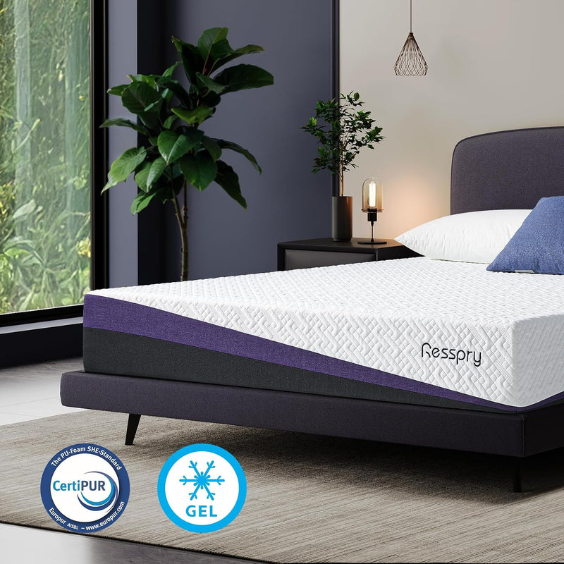 Mattress Gel Memory Foam with Breathable Cover