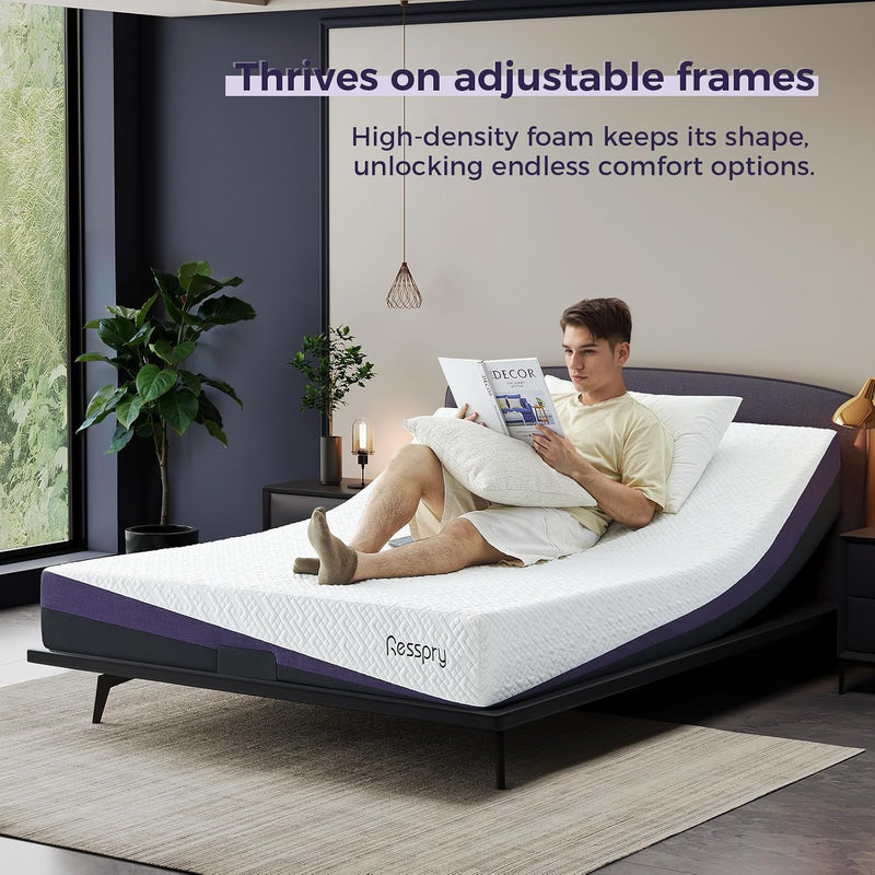 Mattress Gel Memory Foam with Breathable Cover