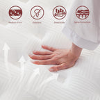 Mattress Hybrid 135x190x25CM Height 25CM Memory Foam Pocket