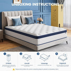 Mattress Hybrid 7-Zone with Breathable Foam