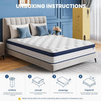 Mattress Hybrid 7-Zone with Breathable Foam