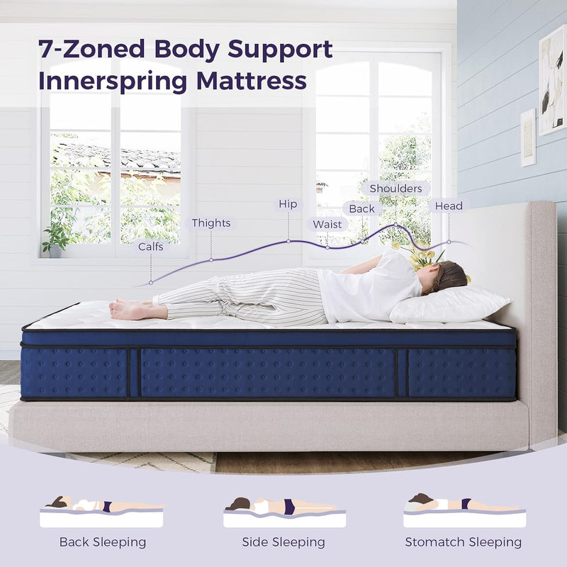 Mattress Hybrid for Pressure Relief Breathable Foam