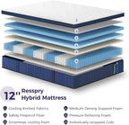 Mattress Hybrid for Pressure Relief Breathable Foam