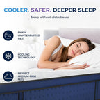 Mattress Hybrid for Pressure Relief Breathable Foam