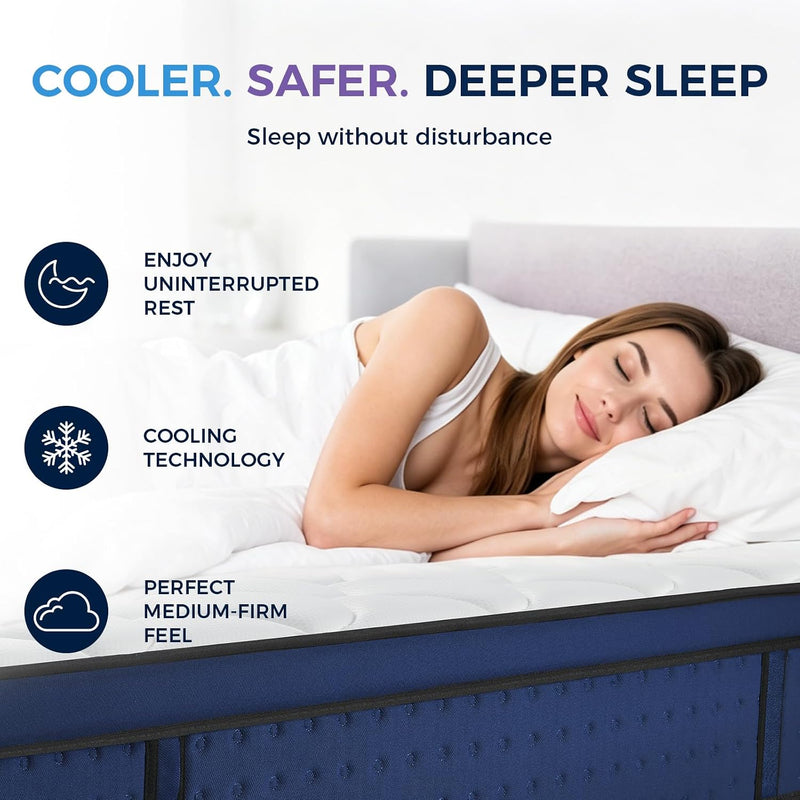 Mattress Hybrid for Pressure Relief Breathable Foam