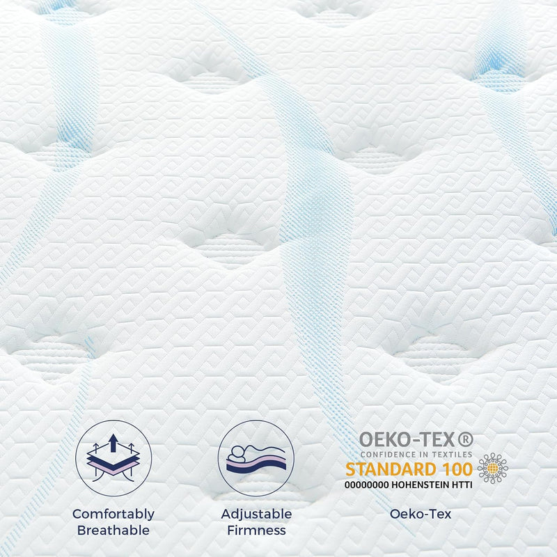 Mattress Hybrid for Pressure Relief Breathable Foam