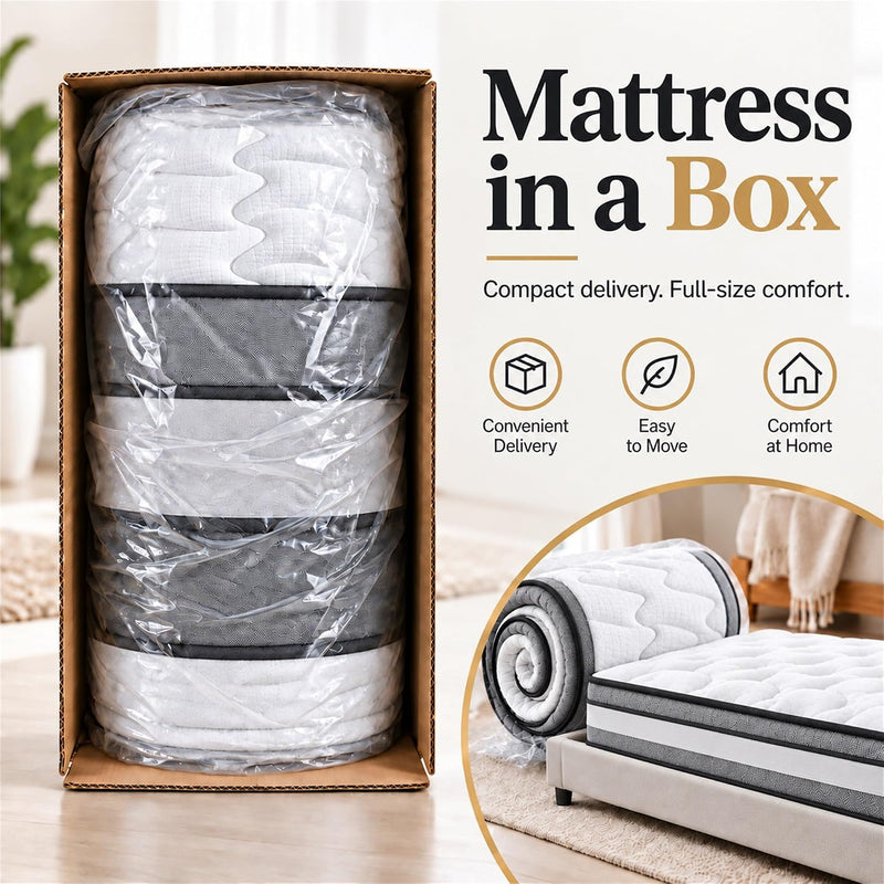 Mattress Hybrid Mattresses in a Box with Memory