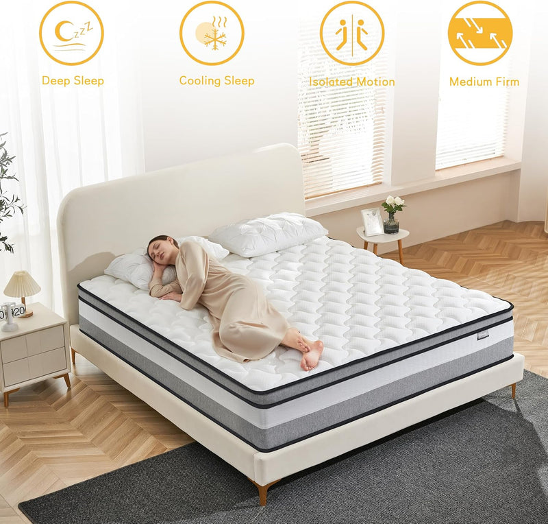 Mattress Hybrid Mattresses in a Box with Memory