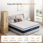 Mattress Hybrid Medium Firm 90x190x25CM Breathable Memory Foam