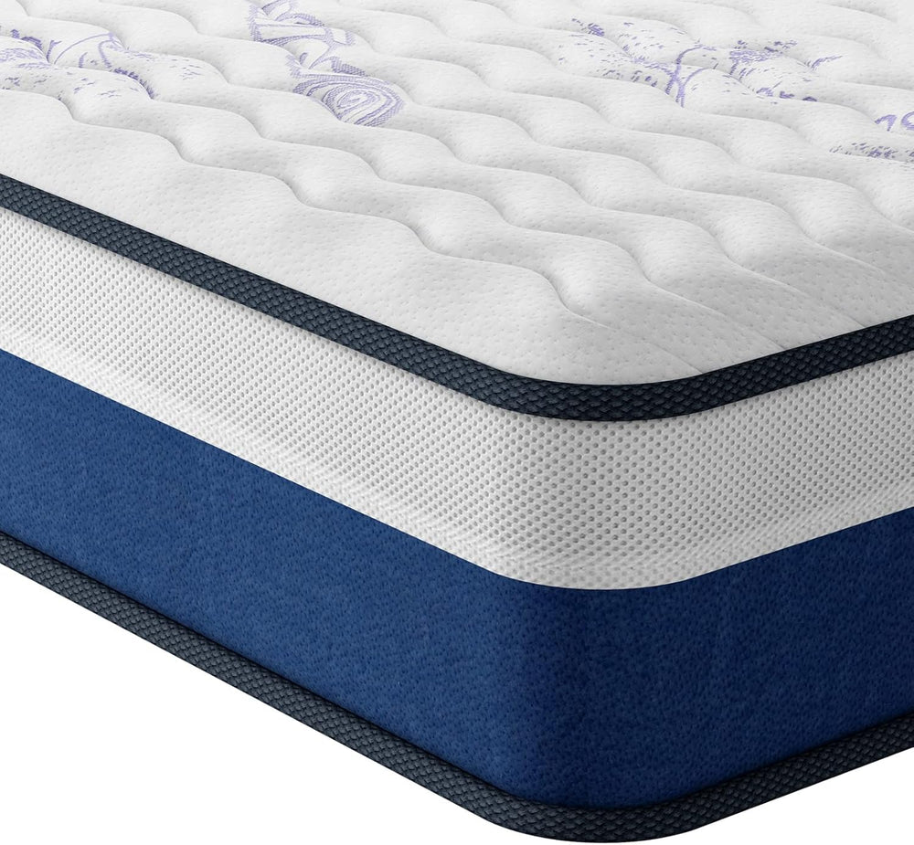 Mattress Hybrid Medium Firm 90x190x25CM Breathable Memory Foam
