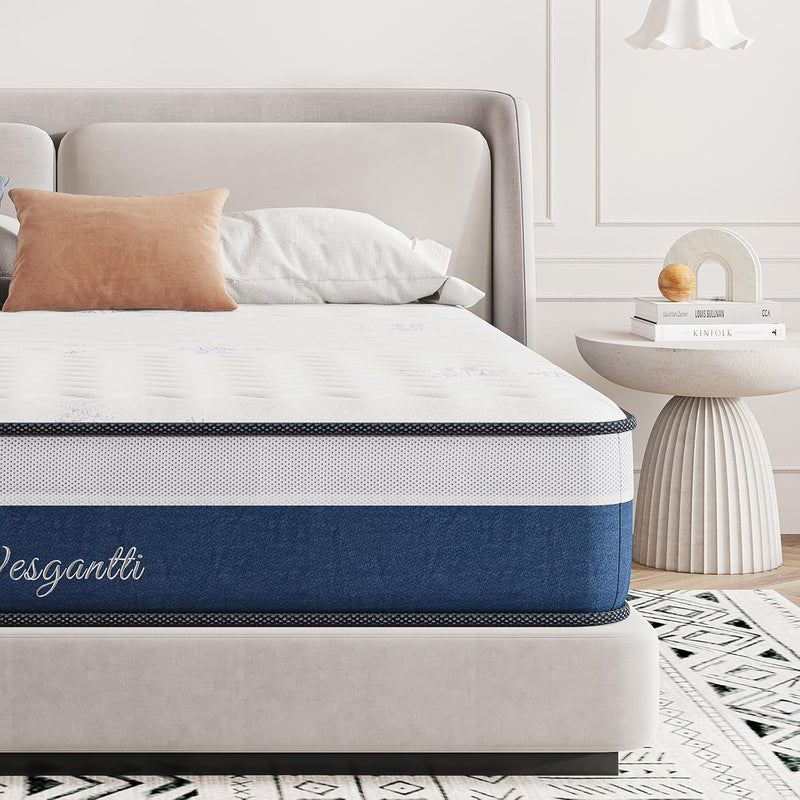 Mattress Hybrid Medium Firm 90x190x25CM Breathable Memory Foam