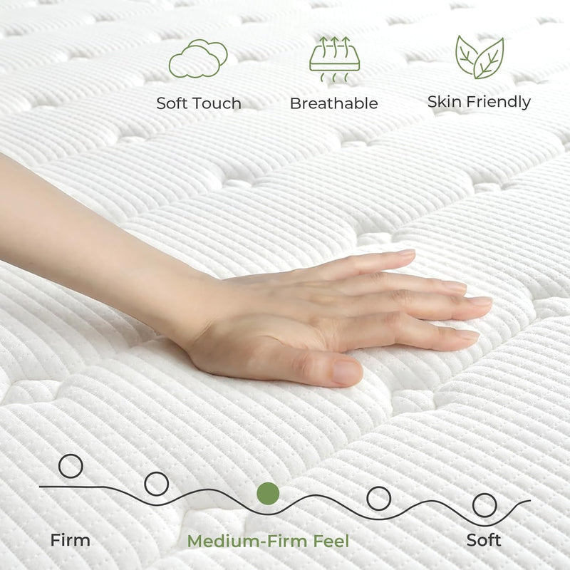 Mattress Hybrid Medium Firm Orthopaedic Memory