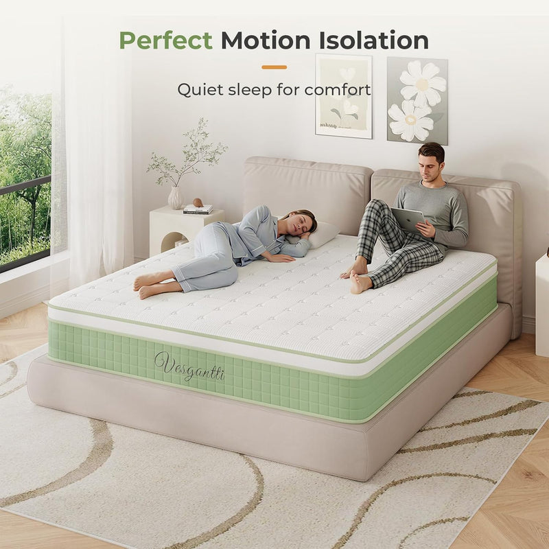 Mattress Hybrid Medium Firm Orthopaedic Memory