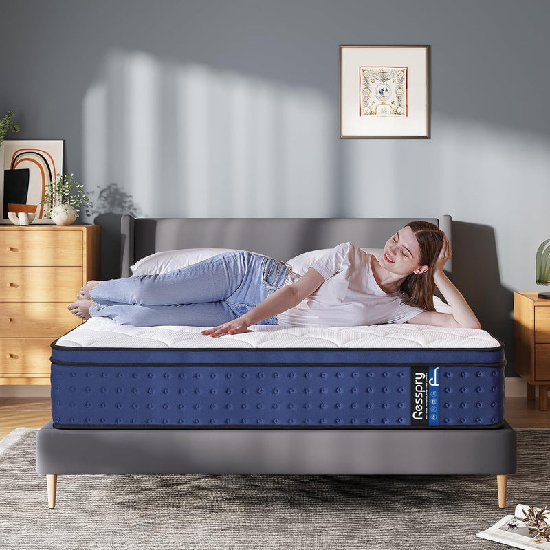 Mattress Hybrid Medium Firm Pressure Relief High