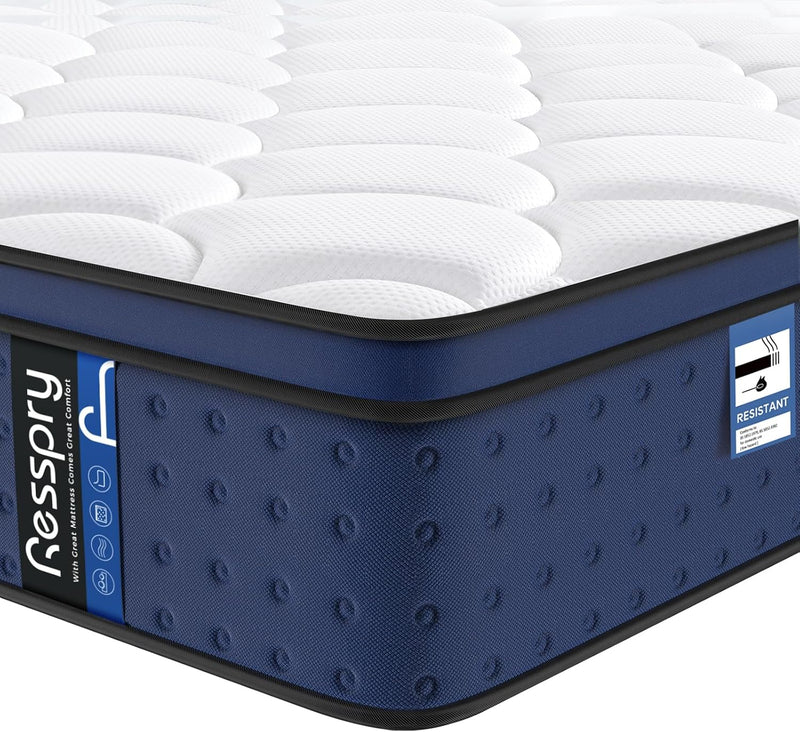Mattress Hybrid Medium Firm Pressure Relief High