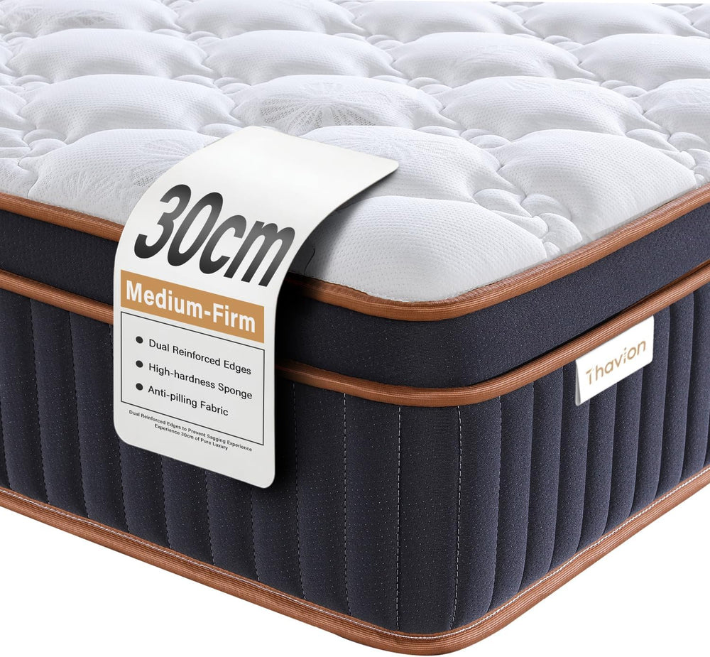 Mattress Hybrid Memory Foam 9-Zone Design with Pocket