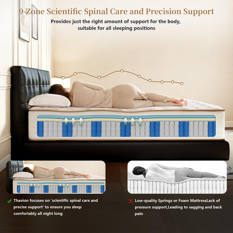 Mattress Hybrid Memory Foam Pocket Spring