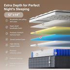 Mattress Hybrid Pocket Spring Memory Foam