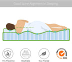 Mattress Hybrid Sprung Memory Foam 7-Inch Medium Firm