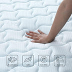 Mattress Hybrid Sprung Memory Foam 7-Inch Medium Firm