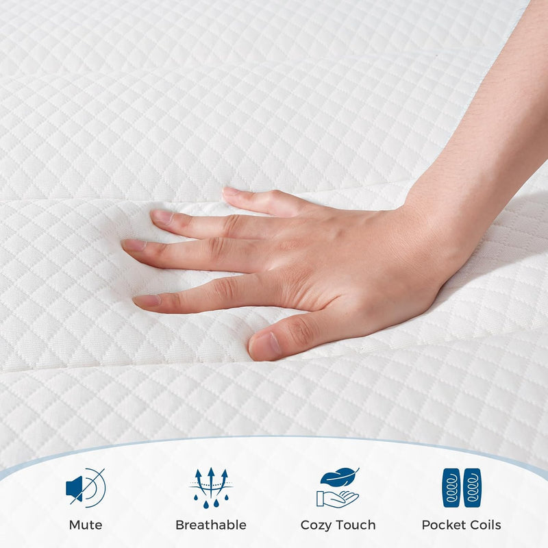 Mattress Hybrid with Medium Firm Feel