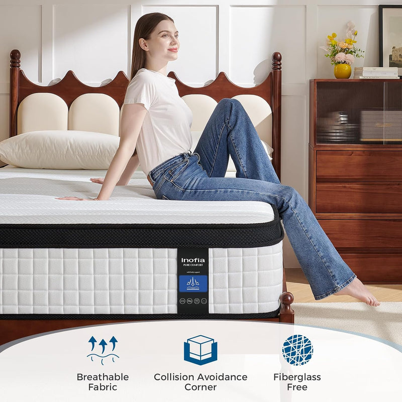 Mattress Hybrid with Medium Firm Feel