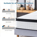 Mattress Hybrid with Medium Firm Feel