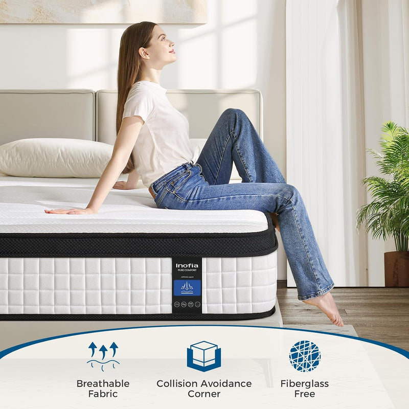 Mattress Hybrid with Medium Firm Feel