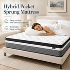 Mattress Innerspring Hybrid with Breathable Foam