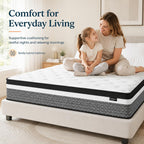 Mattress Innerspring Hybrid with Breathable Foam