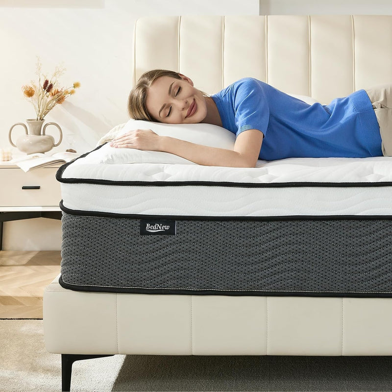 Mattress Innerspring Hybrid with Breathable Foam