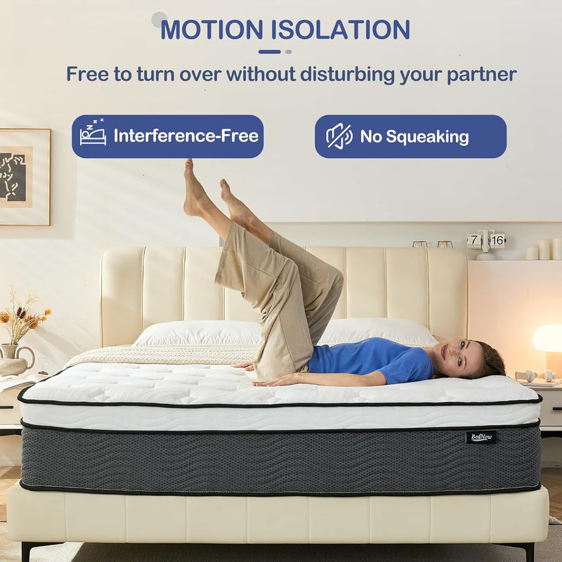 Mattress Innerspring Hybrid with Breathable Foam