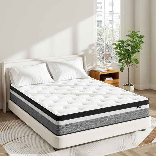 Mattress Innerspring Hybrid with Breathable Foam